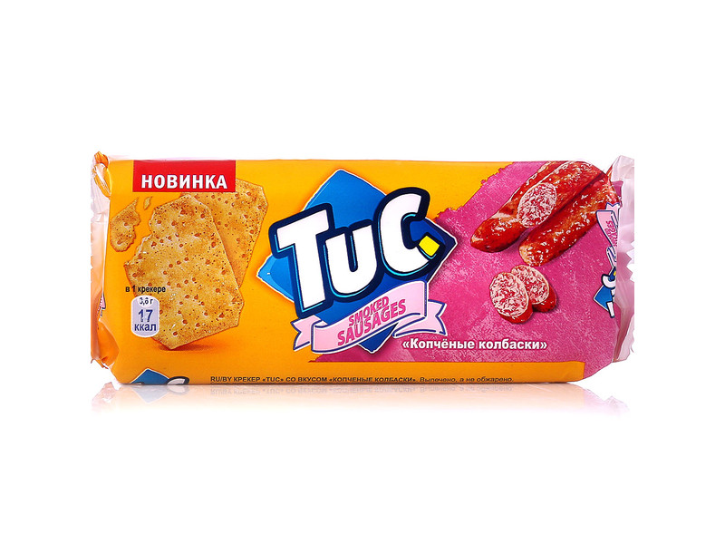 Крекер Tuc копченые колбаски 100гр Россия N