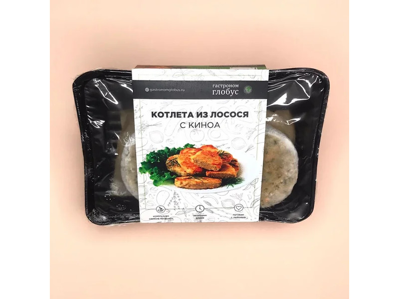 Котлеты лососевые с киноа с/м 400 гр